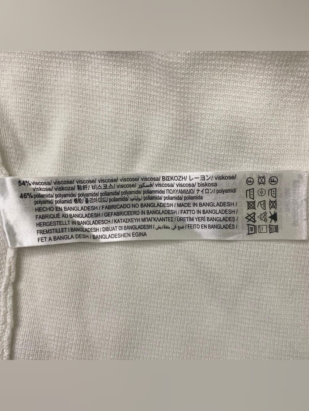 Zara White Ribbed Racerback Tank Size L - Picture 5 of 7